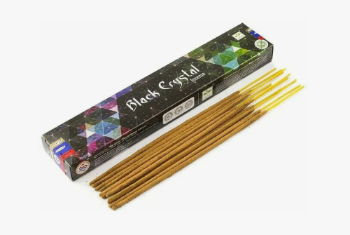 Благовония "Black Crystal Incense" (Черный Кристалл)  15 г, Satya фото 2